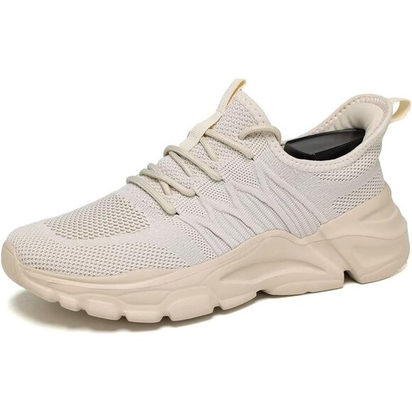 ⚡Men\'s Z71 Beige Breathable Lightweight Slip Resistant Athletic Gym Work Shoes